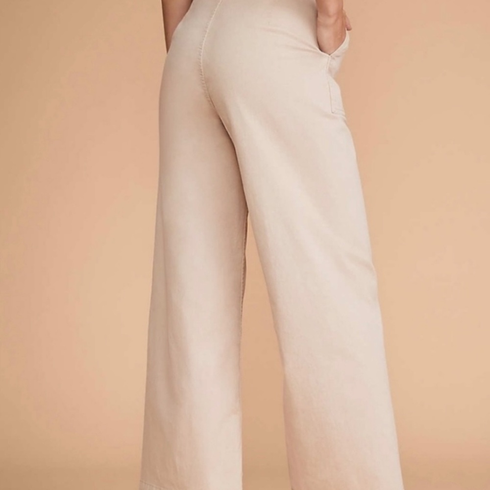 Lou & Grey Wide Leg Cotton Pants - Cream - Picture 8 of 8
